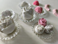 diffuseur plâtre petite rose 3 cm